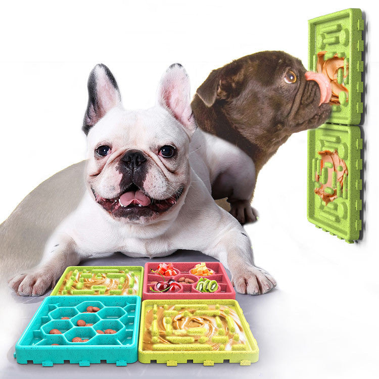 Stress-Relief Lick Mat Slow Feeder Bowl