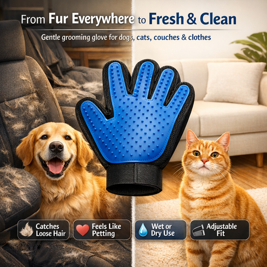 Pet Grooming & Deshedding Glove