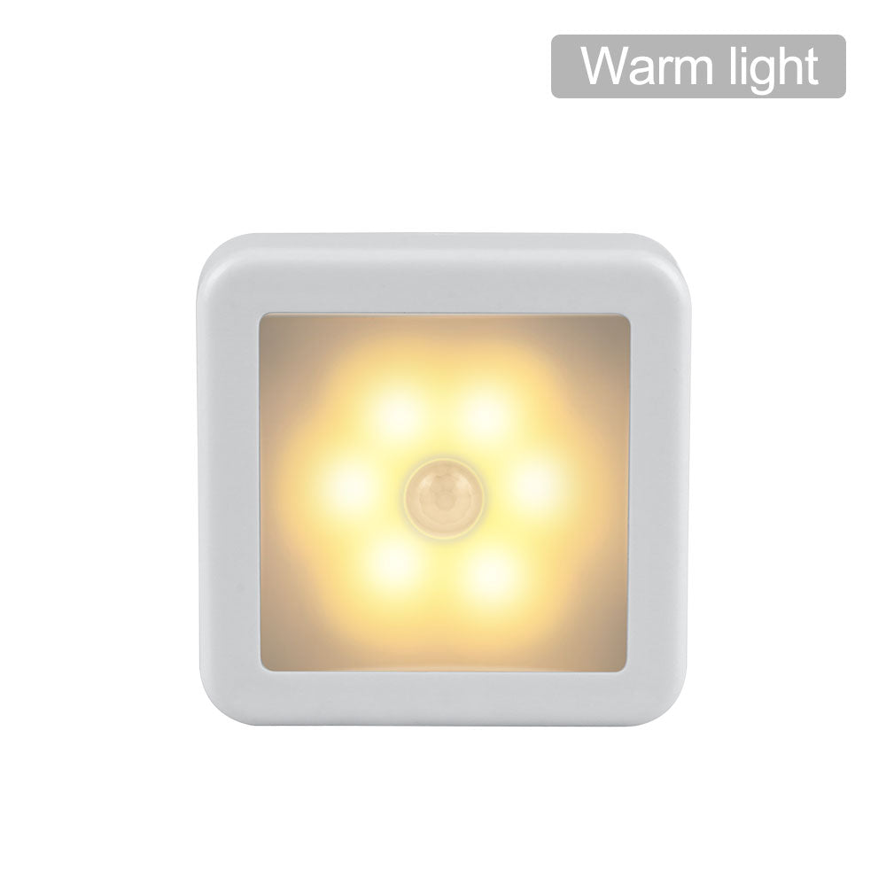 Mini Motion Sensor LED Night Light - Wireless, Rechargeable
