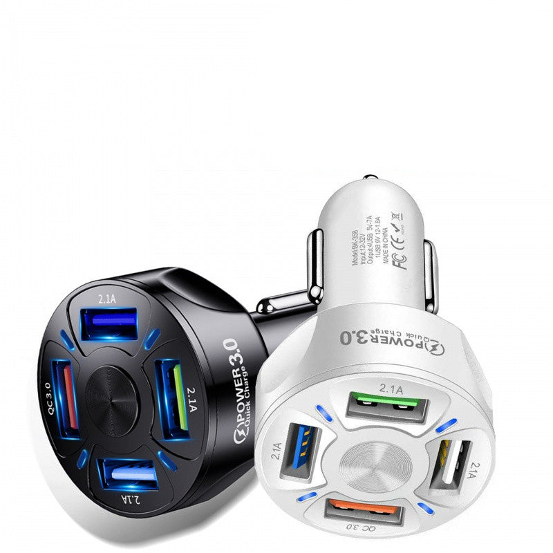 4-in-1 Retractable Car Charger