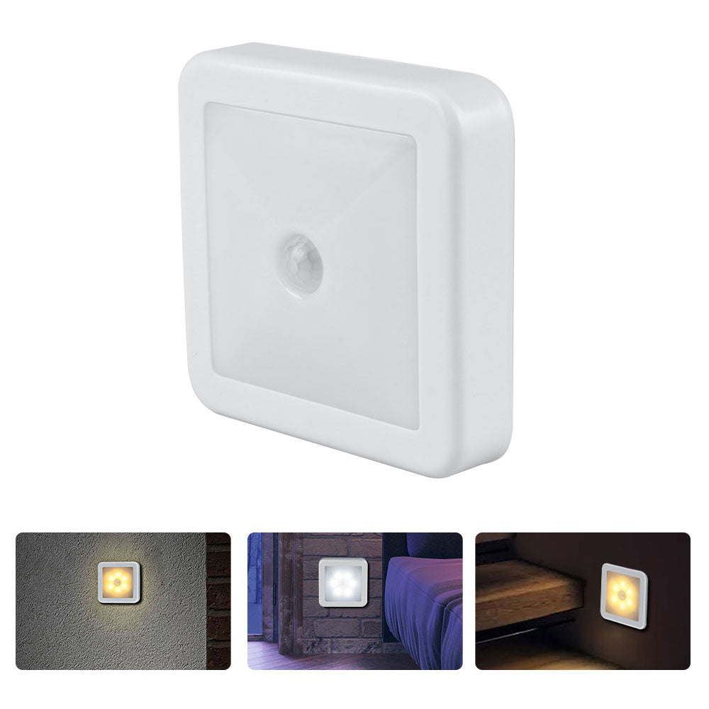 Mini Motion Sensor LED Night Light - Wireless, Rechargeable