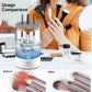 Electric Makeup Brush Cleaner & Dryer Spinner Set