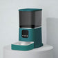 Automatic Pet Feeder, Large Capacity, Smart Voice Recording, App Control, Timer, Cat and Dog Food Dispenser, Wi-Fi Enabled, Pet Bowl-Green