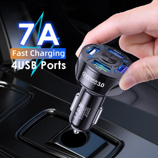 4-in-1 Retractable Car Charger