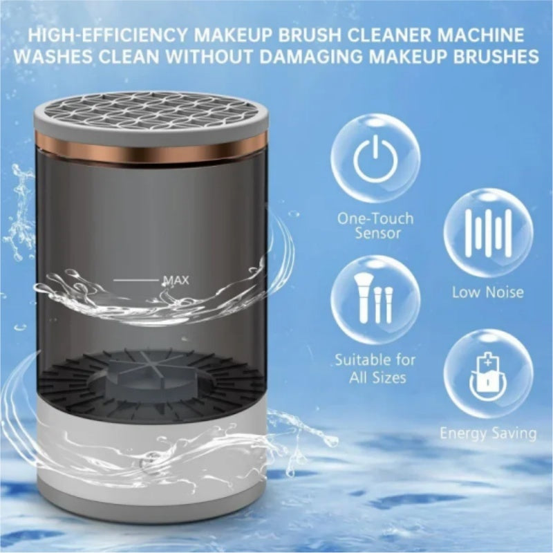 Electric Makeup Brush Cleaner & Dryer Spinner Set