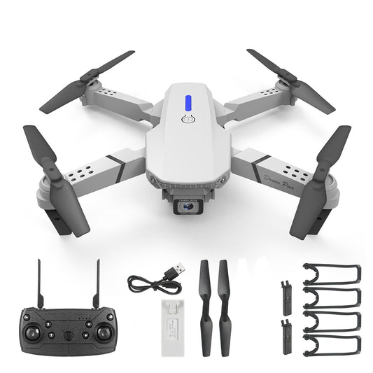 Drone Aerial Photography HD 4K Dual Camera Remote Control Airplane Toy-Black