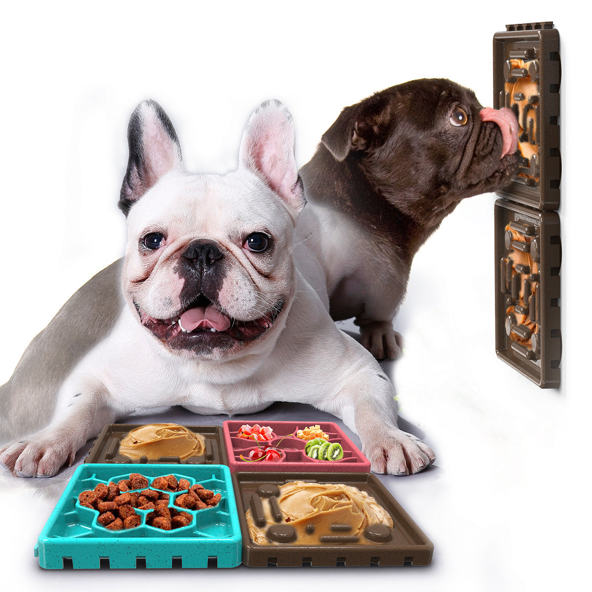 Stress-Relief Lick Mat Slow Feeder Bowl