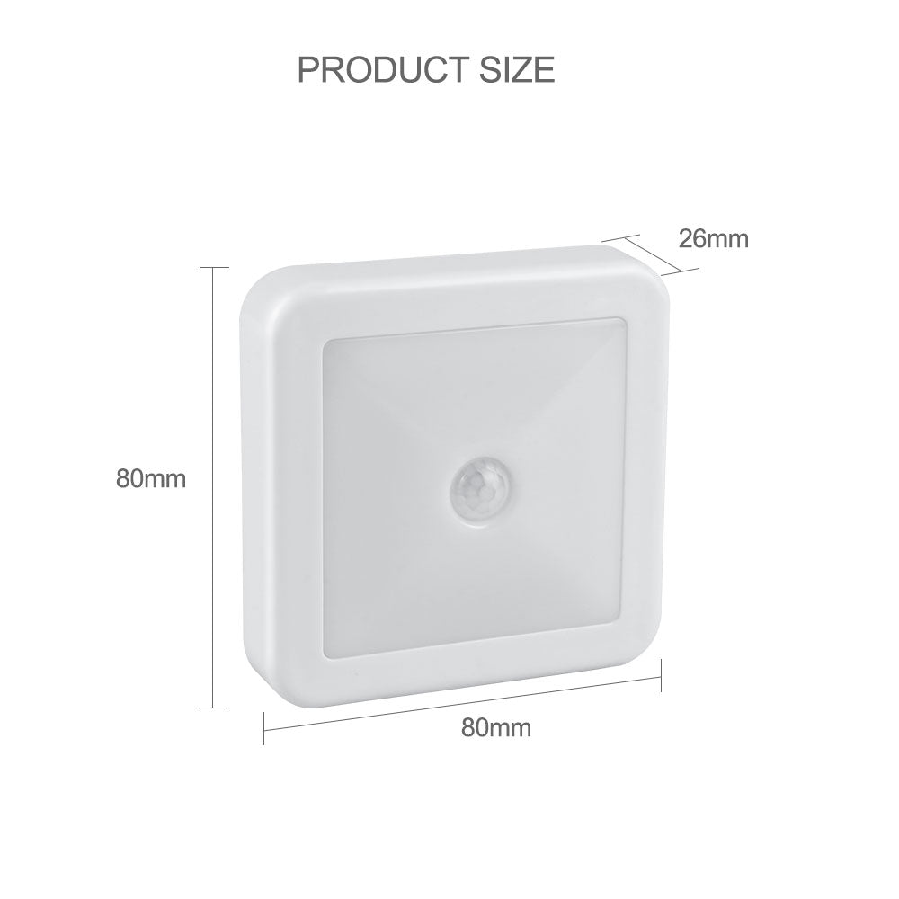 Mini Motion Sensor LED Night Light - Wireless, Rechargeable