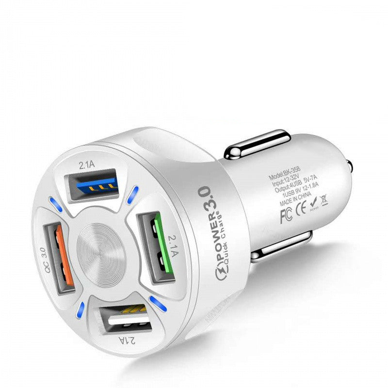 4-in-1 Retractable Car Charger