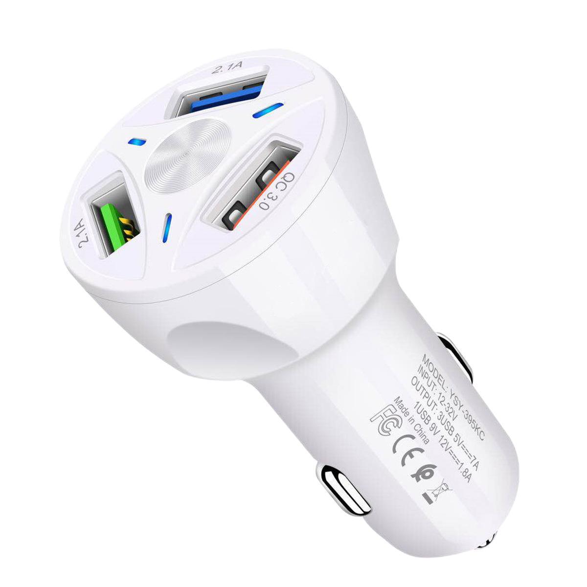 4-in-1 Retractable Car Charger