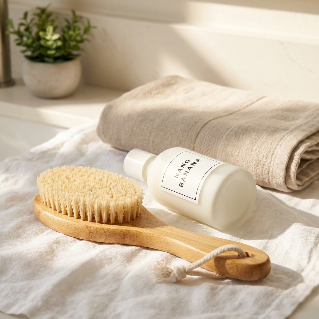 Wooden Jawline Massage Brush