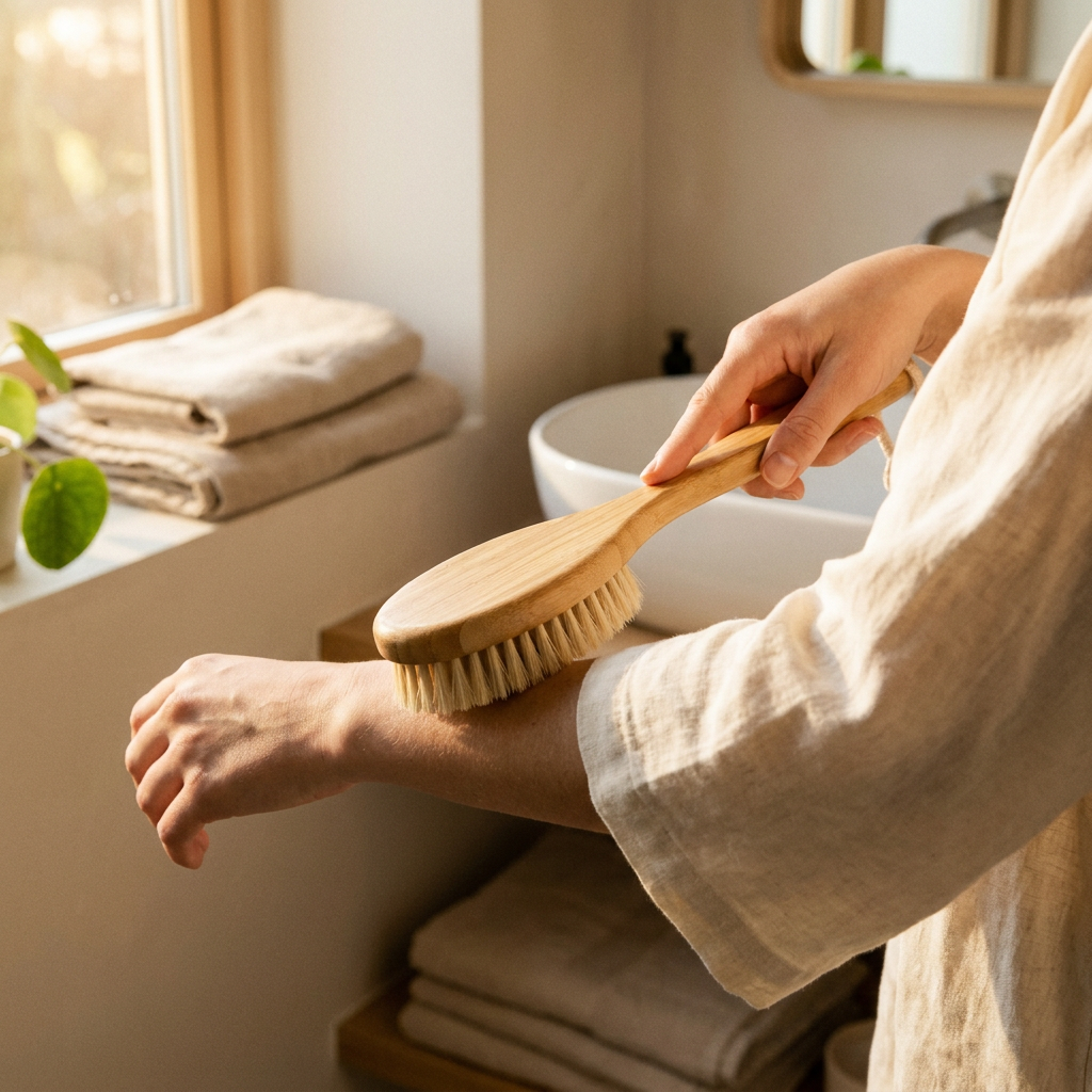 Wooden Jawline Massage Brush