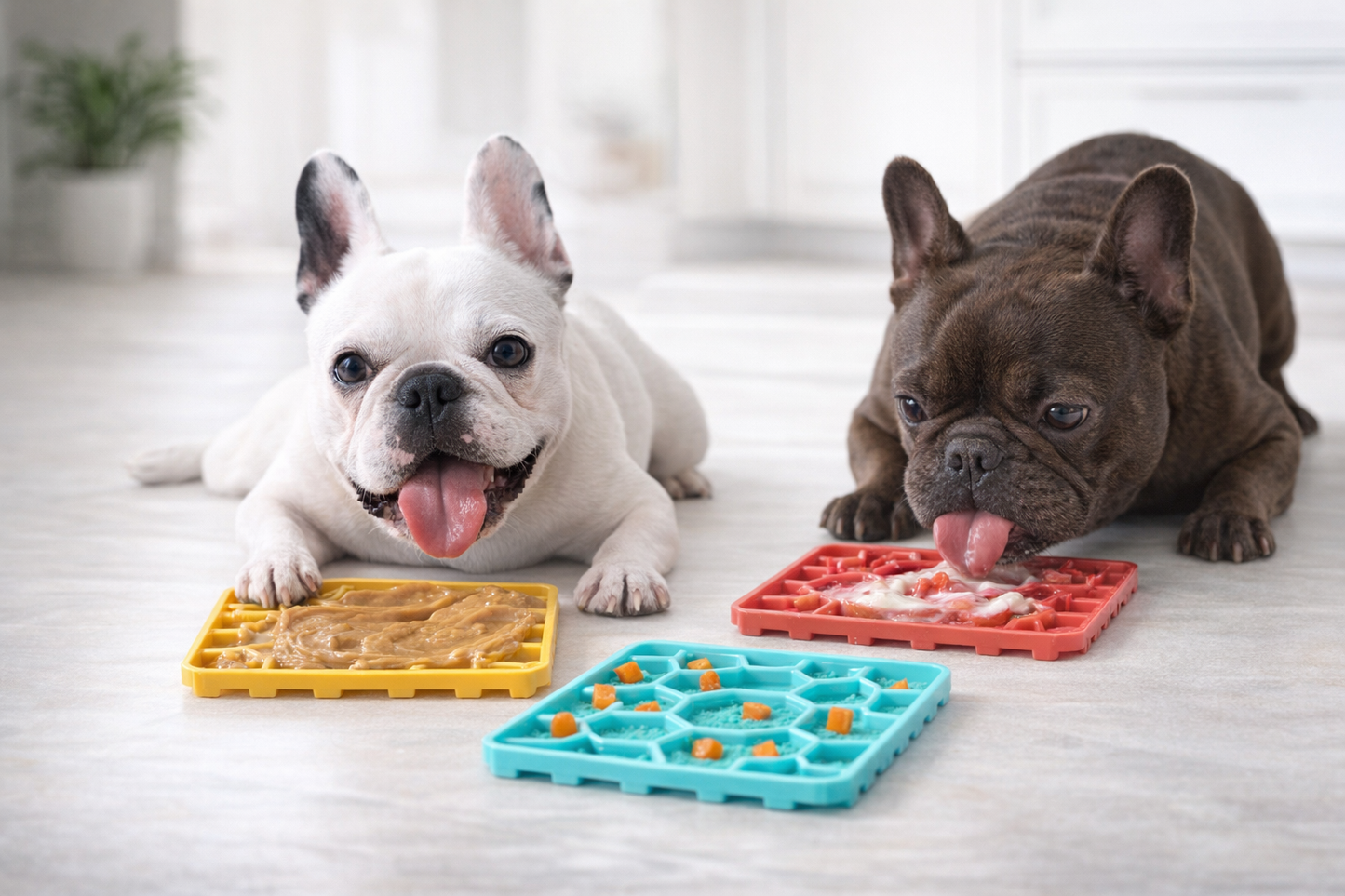 Stress-Relief Lick Mat Slow Feeder Bowl