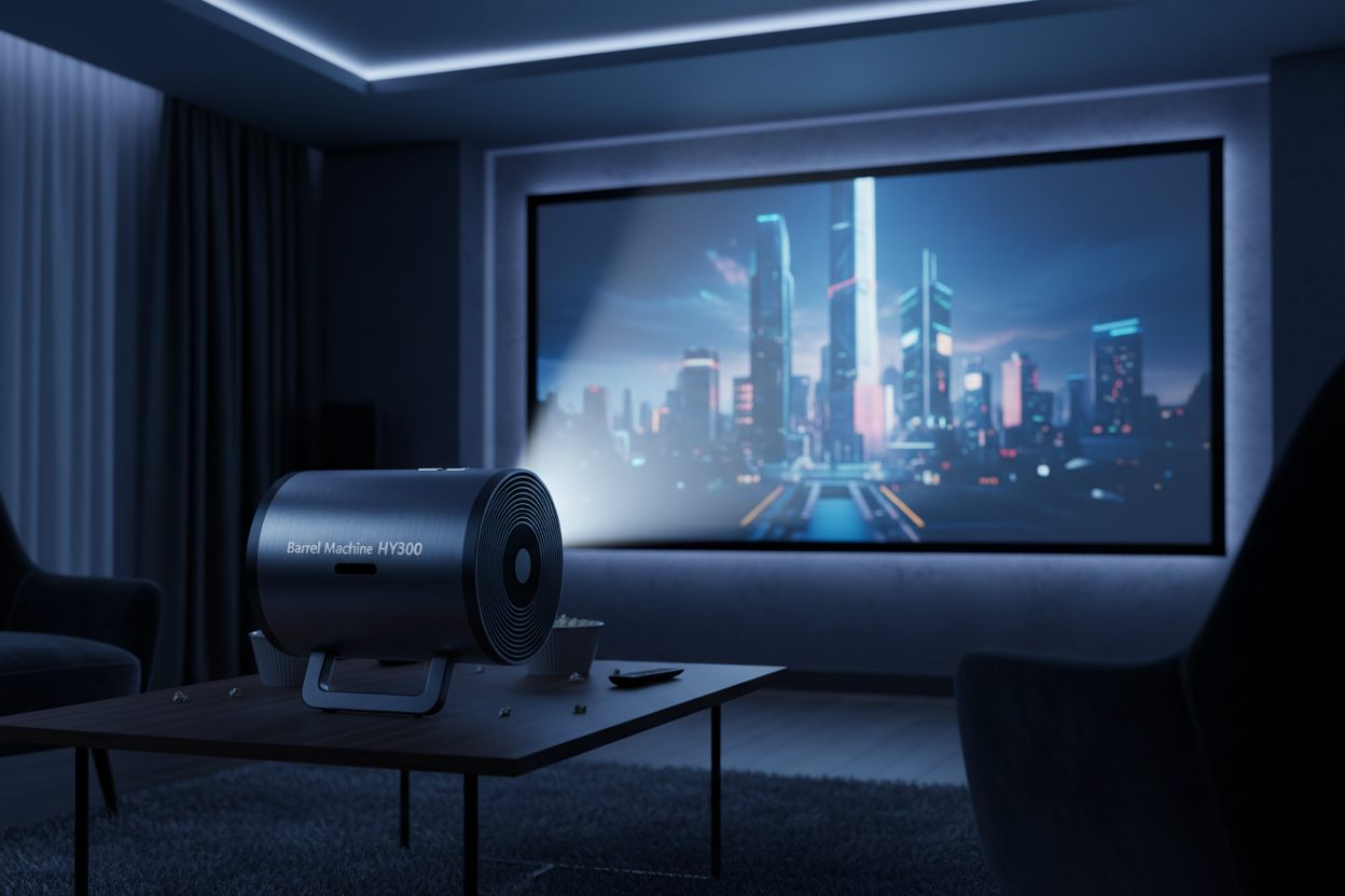 Barrel Machine Hy300 Smart AnzhuoHD Projection Screen Home Recommend Projector