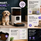 Automatic Pet Feeder, Large Capacity, Smart Voice Recording, App Control, Timer, Cat and Dog Food Dispenser, Wi-Fi Enabled, Pet Bowl-Green